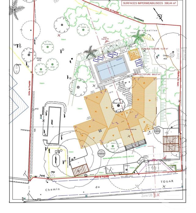 terrain à vendre - 2749.0 m2 - ROQUEFORT LES PINS - 06 - PROVENCE-ALPES-COTE-D-AZUR - Century 21 Visa Immobilier