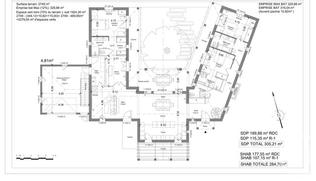 terrain à vendre - 2749.0 m2 - ROQUEFORT LES PINS - 06 - PROVENCE-ALPES-COTE-D-AZUR - Century 21 Visa Immobilier